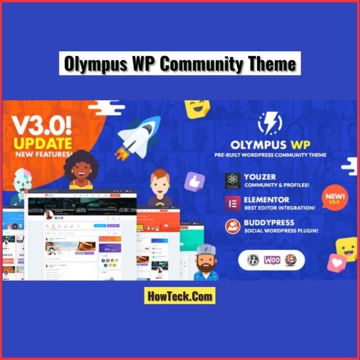 Olympus Social Networking WordPress Theme