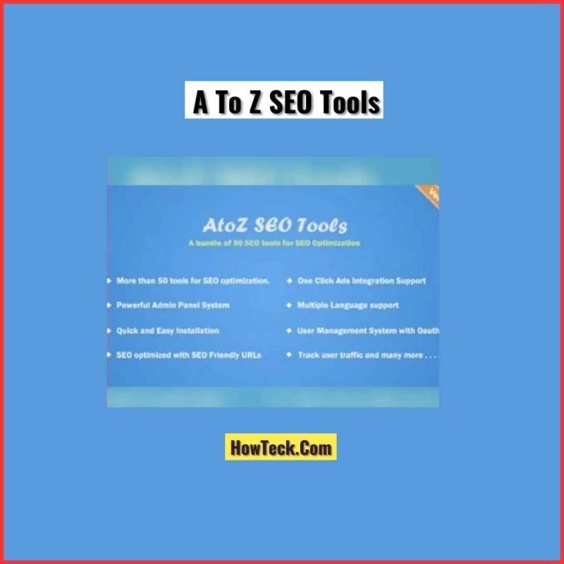 A To Z SEO Tools - Search Engine Optimization Tools WordPress Plugin