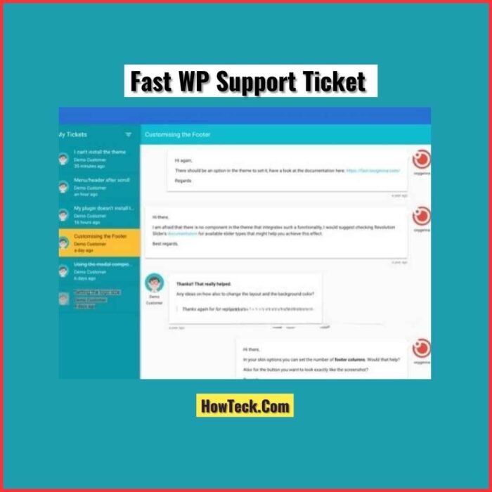 FAST WordPress Support Ticket Plugin