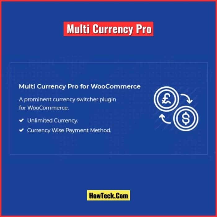 Multi Currency Pro For WooCommerce WordPress Plugin