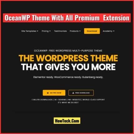 OceanWP Theme With ALL Premium Extension And Pro Demos