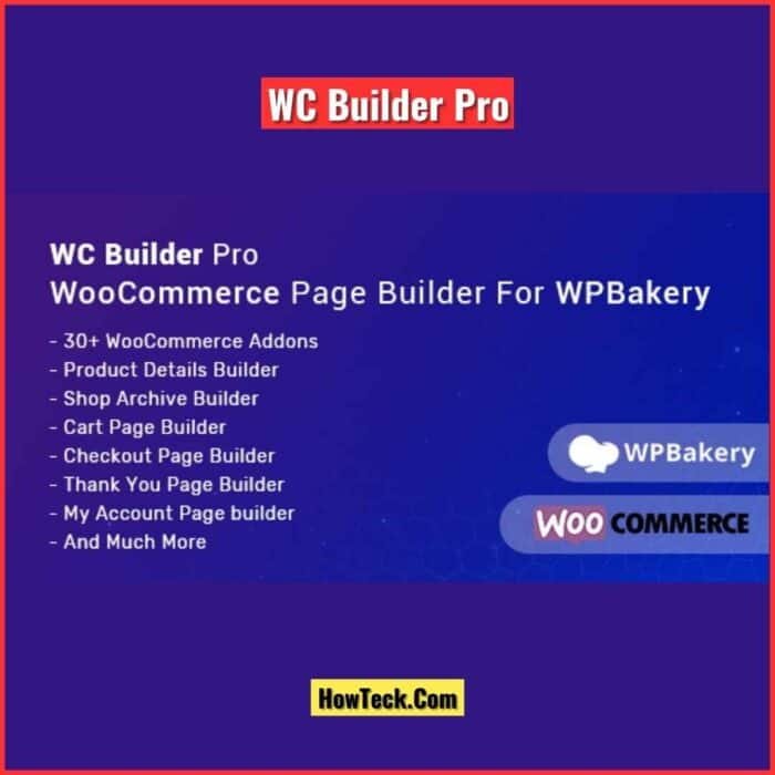 WC Builder Pro WIth License Key